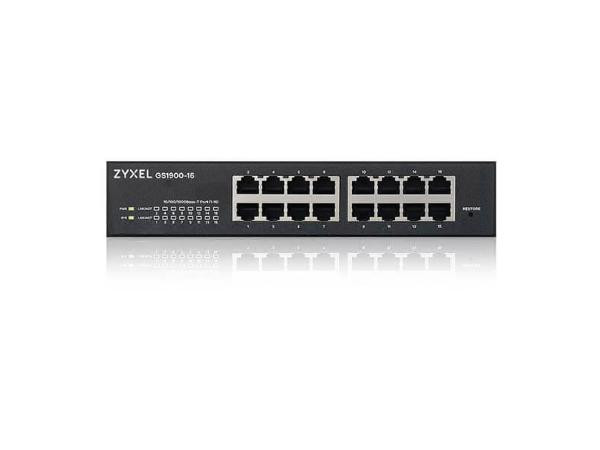 Zyxel Gs1900-16 - Fanless 16 Port Gbe L2 Web Managed Switch (Rev 03F) - GS1900-16 REV 03F