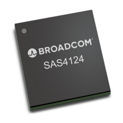 Broadcom 24G SAS PCIe Gen 4.0 x8, 24-port SAS/SATA/NVMe ROC featuring Tri-Mode SerDes Technology - SSAS4124