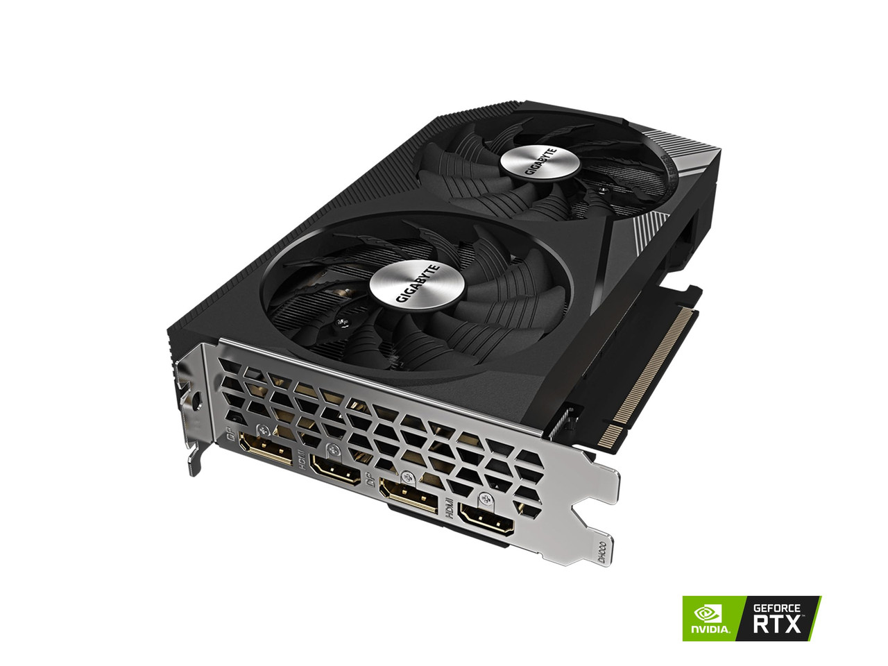 Gigabyte GeForce RTX 3060 WINDFORCE OC 12G - Graphics card - GF RTX 3060 - 12 GB GDDR6 - PCIe 4.0 x16 - 2 x HDMI, 2 x DisplayPort - GV-N3060WF2OC-12GD