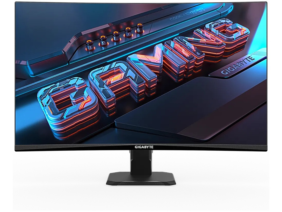 Gigabyte GS32Q Gaming Monitor - Flat - 31.5Inch - 2560 x 1440 - 300 cd/m2 (TYP) - 1Ms - 165 Hz - 0.272Mm - 1200:1 - 0.272Mm -  sRGB 100%  - 100 x 100 mm - Display Viewing Area (HxV): 698.112   392.688 (mm) - GS32Q US
