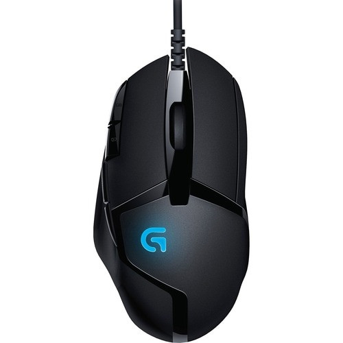 Logitech G402 Hyperion Fury FPS Gaming Mouse - Optical - Cable - Black - USB - 4000 dpi - Scroll Wheel - 8 Button(s) - 8 Programmable Button(s) - 910-004069