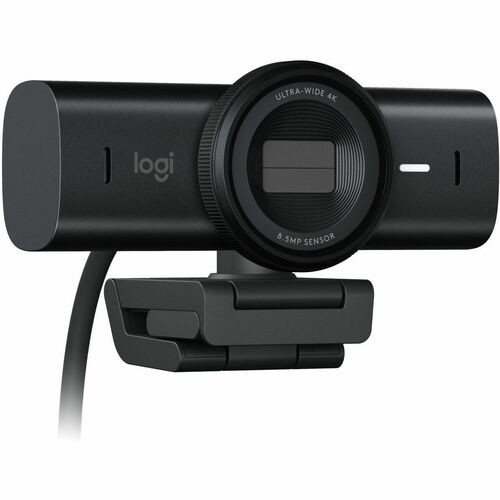Logitech Master MX Brio Webcam - 8.5 Megapixel - 60 fps - Black - USB 3.2 (Gen 1) Type C - 4K - 3840 x 2160 Video - STARVIS Sensor - Auto-focus - 90° Angle - Tripod Mount, Clip - 4x Digital Zoom - Microphone - Notebook, Monitor - 960-001558