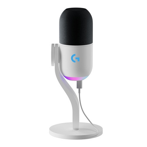 Logitech Yeti GX Dynamic Microphone for Gaming, Live Streaming, Broadcasting, Stage - Off White - 50 Hz to 18 kHz - Super-cardioid - Stand Mountable, Desktop - USB Type C - 988-000574