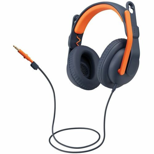 Logitech Zone Learn Wired Headsets for Learners - Stereo - USB Type C, Mini-phone (3.5mm) - Wired - Over-the-head - Binaural - Ear-cup - 4.30 ft Cable - Omni-directional Microphone - 981-001395