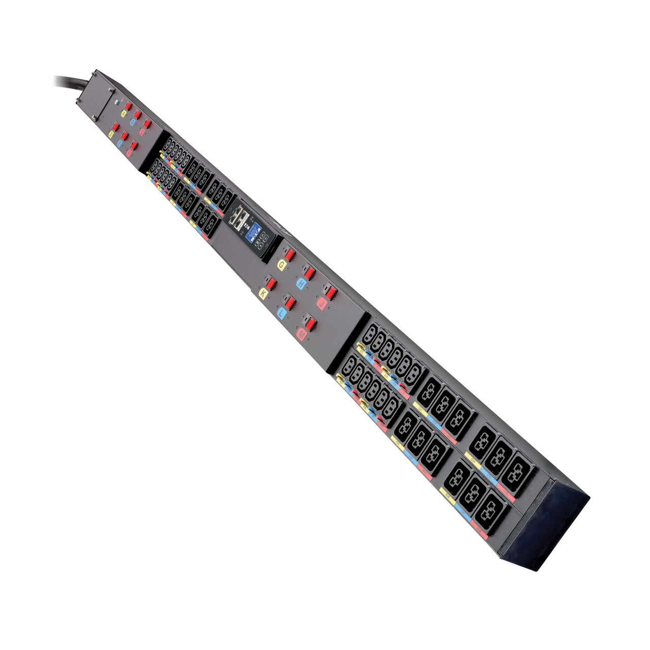 Eaton 3-Phase Managed HDX Rack PDU G4, 208V, 48 Outlets (24 C13 + 24 C39), 80A, 29kW, 4100P9W Input, 6 ft. Cord, 0U Vertical, TAA - EMAGMFA5A5A5A5L