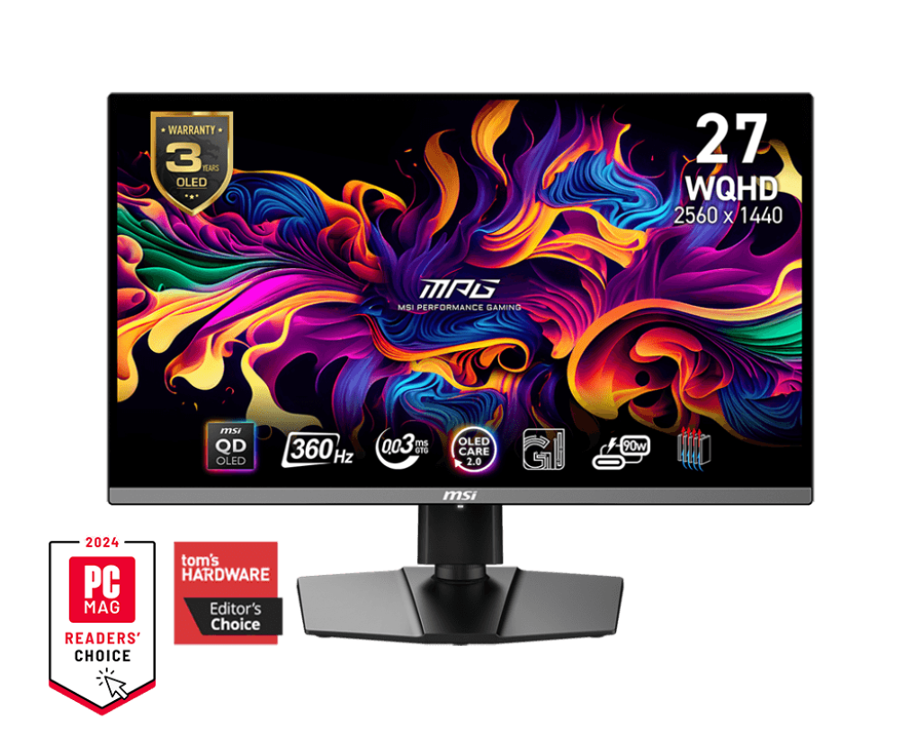 MSI Gaming Monitor Real-time Human Detection 500 Hz refresh AI Navigator Optimization MSI's AI Settings - MPG 271QRX QD-OLED