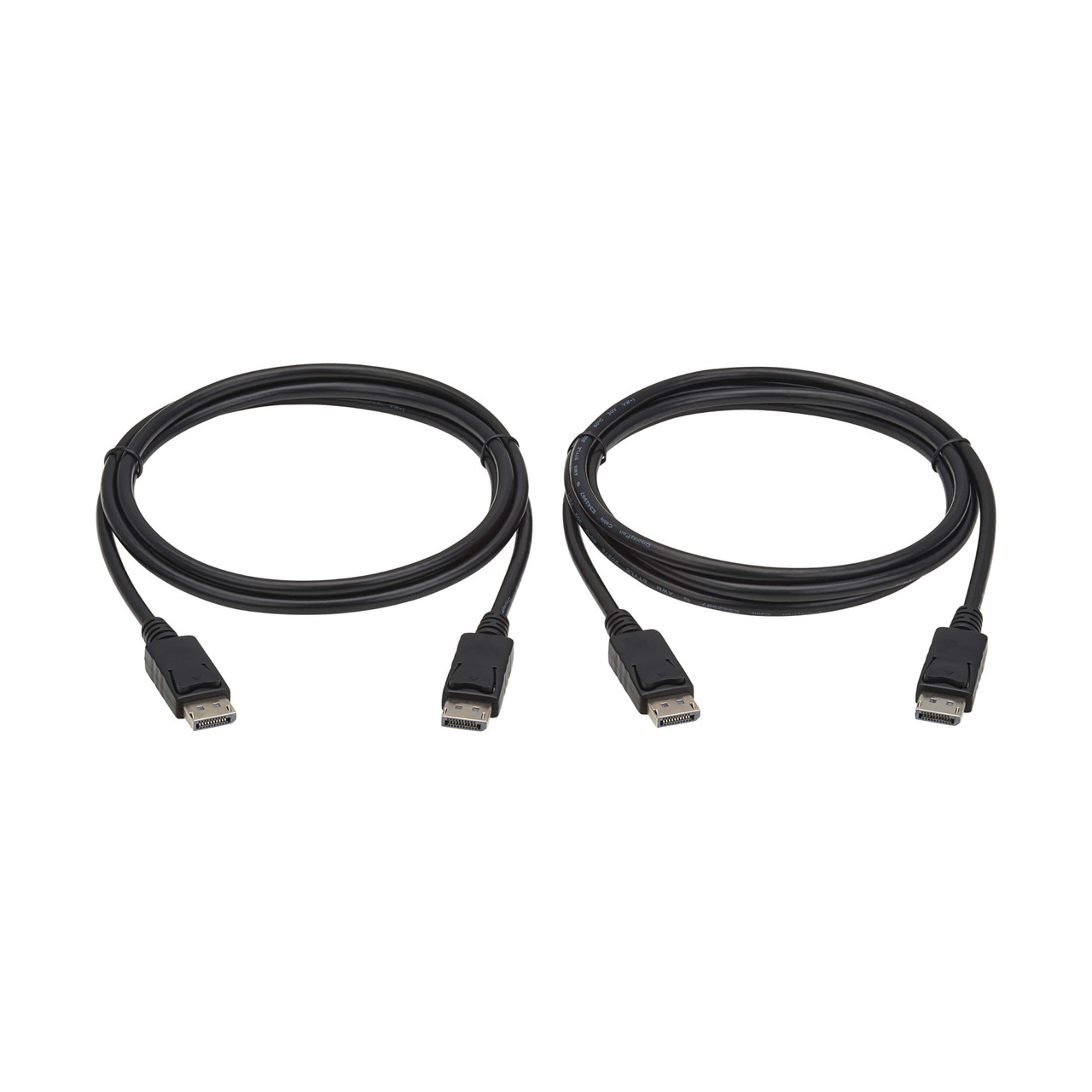 Eaton Tripp Lite series 4K DisplayPort Cables with Latching Connectors (M/M) - 4K 60 Hz, HDCP 2.2, 10 ft. (3.1 m), Black, 2 Pack - P580-010-2PK