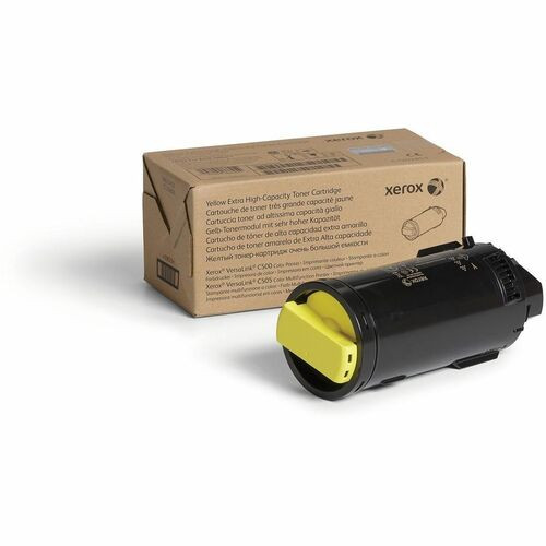 Xerox Genuine VersaLink C500 Color Printer, C505 Color Multifunction Printer Yellow, Extra High capacity Toner Cartridge (9000 Pages) - 106R03868