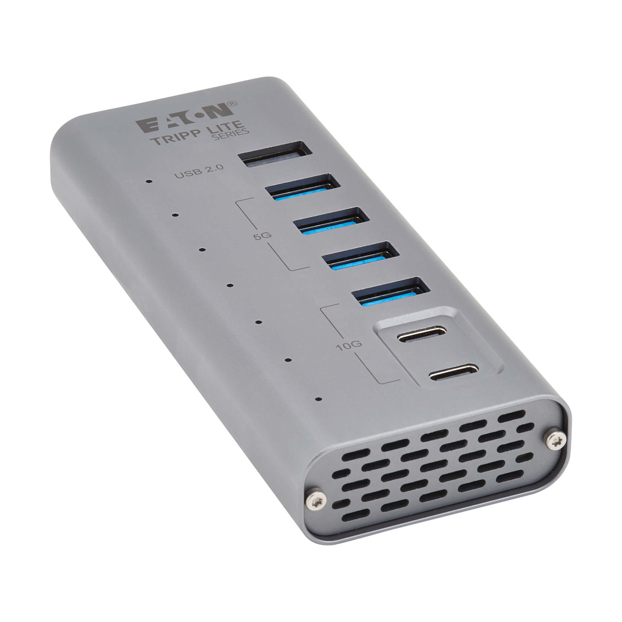 Eaton Tripp Lite series 7-Port USB-C Hub - USB 3.2 Gen 1 and USB 3.2 Gen 2, 5 USB-A and 2 USB-C Ports, Gray - U360-007-5A2C
