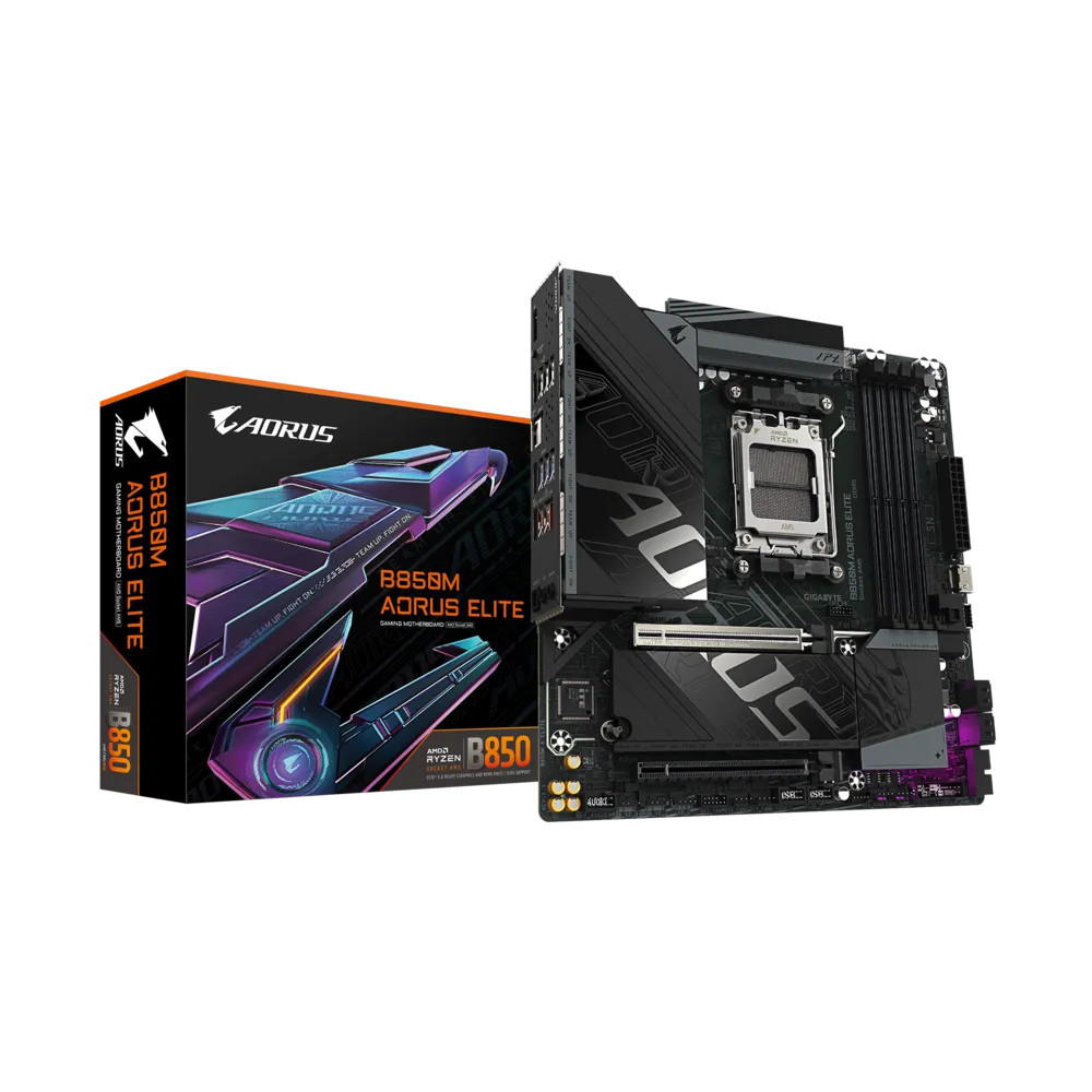 Gigabyte Mother Board AMD B850 Integrated Graphics Processor with AMD Radeon  256 GB 64 GB Single DIMM Capacity Graphics Support - B850M AORUS ELITE