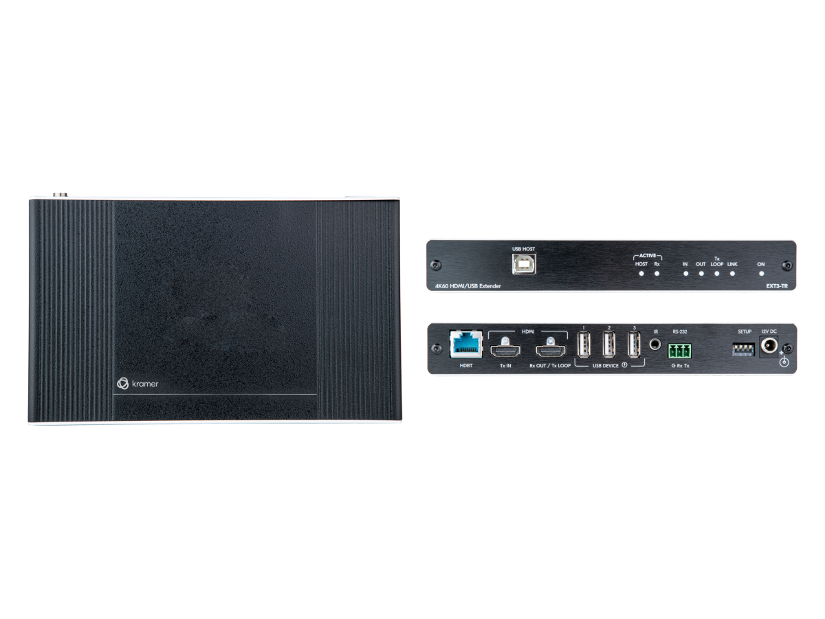 Kramer 4K60 4:4:4 HDMI Extender with USB, RS-232 & IR over Long-Reach HDBaseT 3.0 - 50-80572390