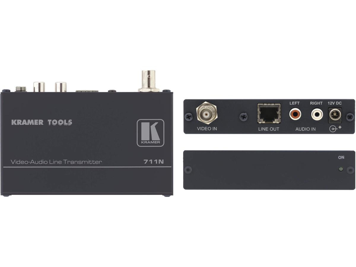 Kramer 711N Composite Video & Stereo Audio over Twisted Pair Transmitter - 90-70183090