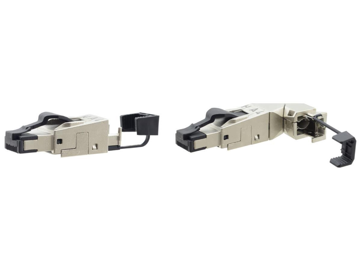 Kramer 99-9210360 Field Assembly 360 Degree Shielded RJ-45 Connector, Variable Cable Entry for CAT Cable, 10-Pack - 99-9210360