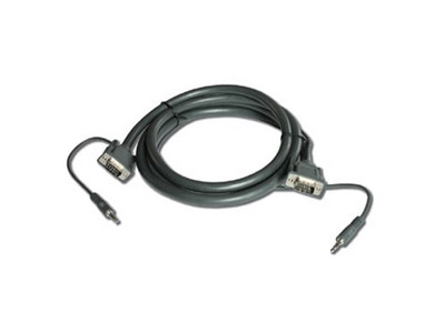 Kramer VGA Male with 3.5mm Stereo Audio Cable (25') - 92-2202025