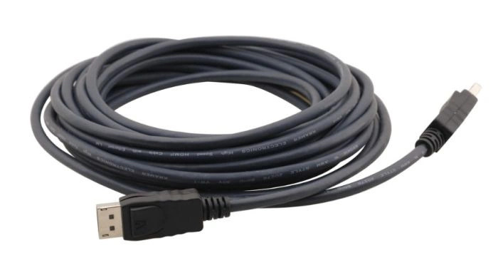 Kramer 97-1717001 Flexible DisplayPort Male to DisplayPort Male Cable 1 Feet - 97-1717001