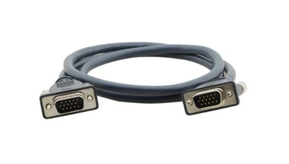 Kramer 92-7201002 Molded 15 Pin HD (Male-Male) Flexible Cable 2 Feet - 92-7201002