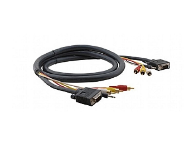 Kramer 92-0301015 Molded 15-pin HD + Audio + 3 RCA Male - Male Cable 15 Feet - 92-0301015
