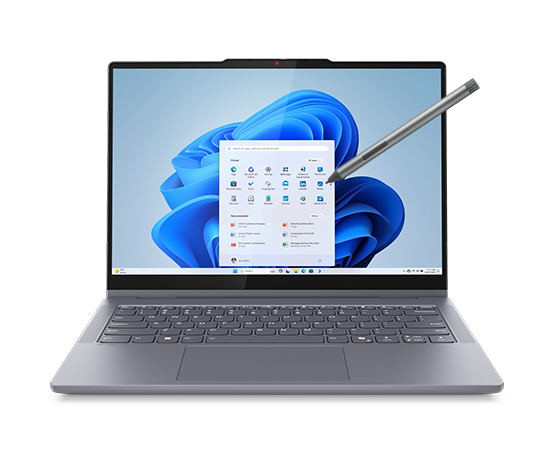 Lenovo IdeaPad 5i 2-in-1 (14″ Intel)  Intel Core Ultra 7 255U Processor (E-cores up to 4.20 GHz P-cores up to 5.20 GHz)- Luna Grey Laptop - 83KR001TUS