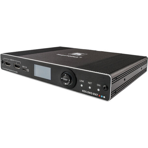 Kramer KDS-SW3-EN7 AVoIP Auto-Switch Encoder with USB-C and Two HDMI Inputs - 60-000890 Kramer KDS-SW3-EN7 AVoIP Auto-Switch Encoder with USB-C and Two HDMI Inputs - 60-000890