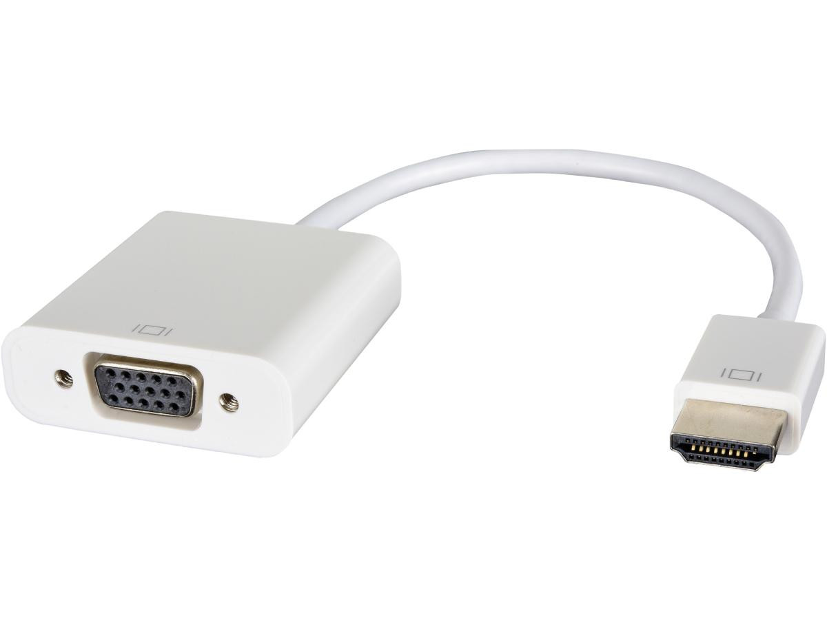 Kramer HDMI Male to VGA Female Adapter Cable (White) - 99-9698001
