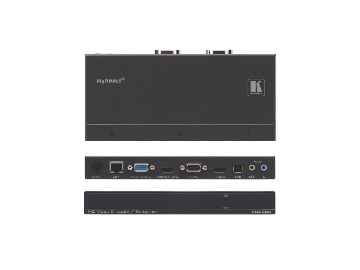 Kramer 60-00002790 HD HDMI to H.264 Encoder Recorder Streamer with VGA & RS-232 Port - 60-00002790