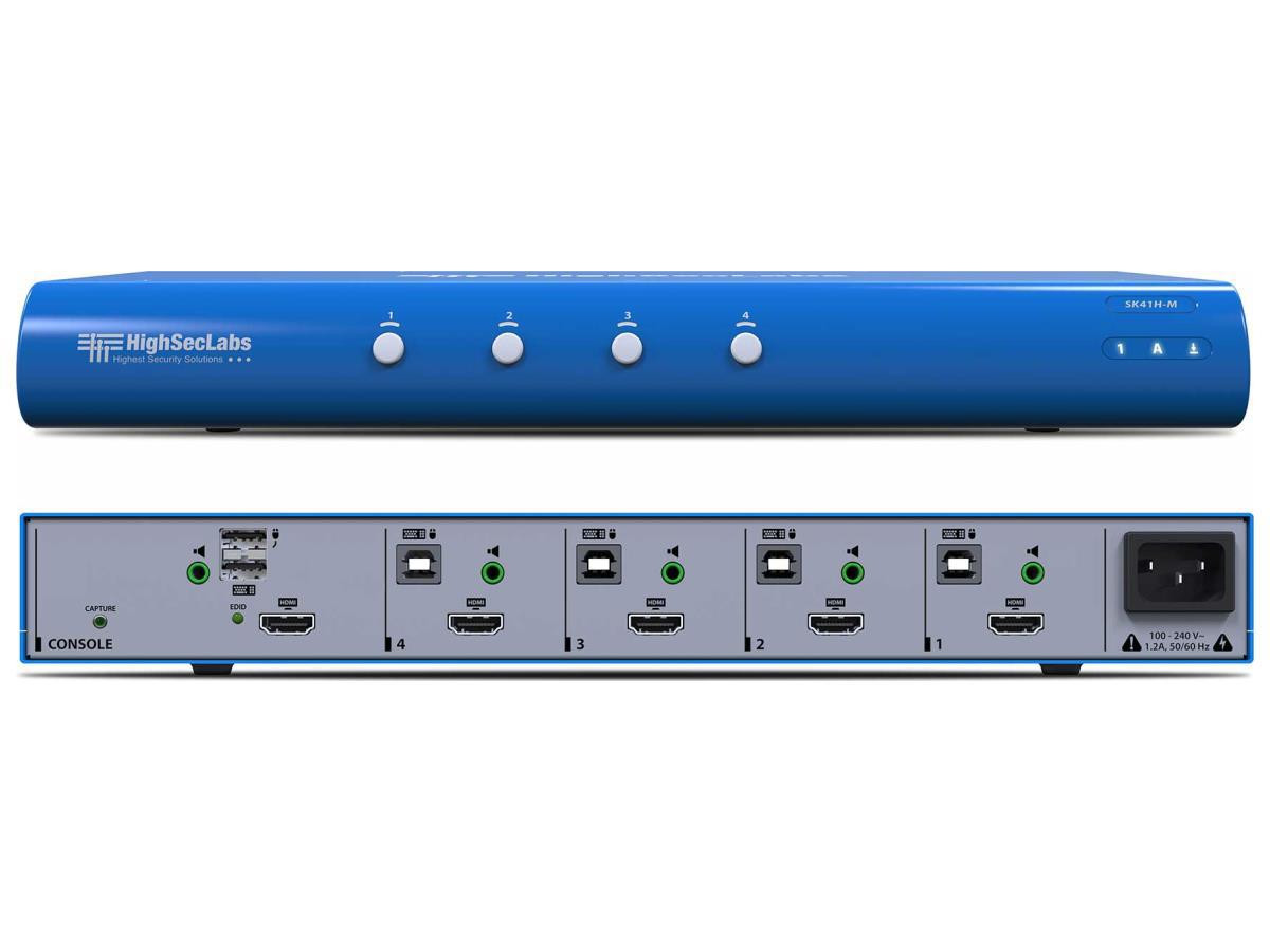 Kramer 22-00009530 Secure 4 Port Single-Head KVM Switches - 22-00009530