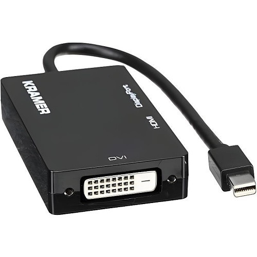 Kramer Mini DisplayPort Male to DVI HDMI or DisplayPort Female Adapter Cable (3) - 99-93210004