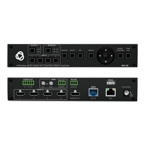 Kramer 72-00004790 4 Window Multi-Viewer / 4x2 Seamless Matrix Switcher - 72-00004790