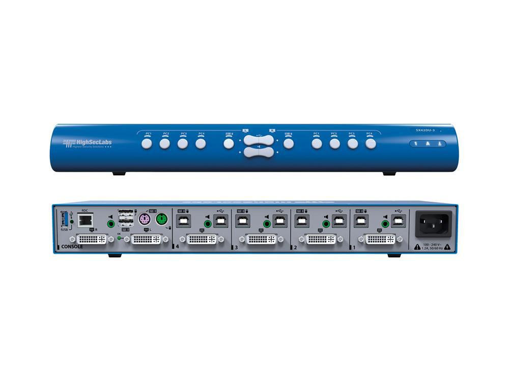Kramer 22-00012130 Ni-Matrix KVM 4-Port DVI video with USB PP 3.0 KB Shortcut - 22-00012130