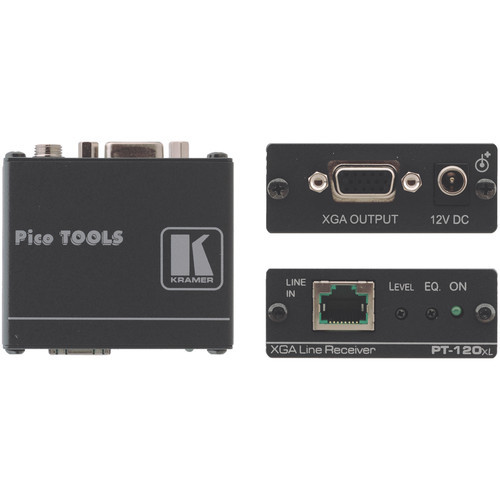 Kramer PT-120xl Twisted Pair CatX to WUXGA Computer Graphics Video Receiver - 50-80249090