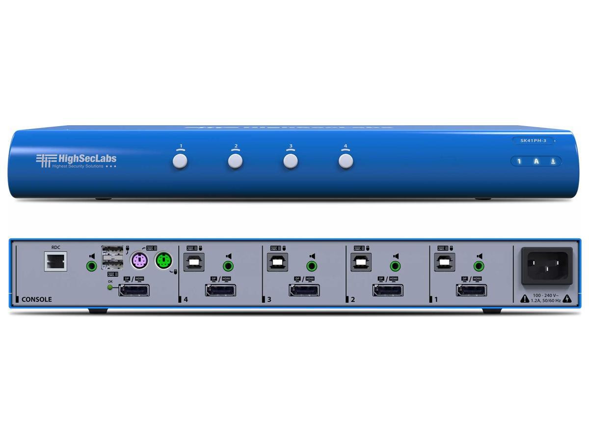 Kramer SK41PH-3 (CPN15807). Secure 4-Port DP/HDMI Video KVM Switch, PP 3.0 - 22-00043990