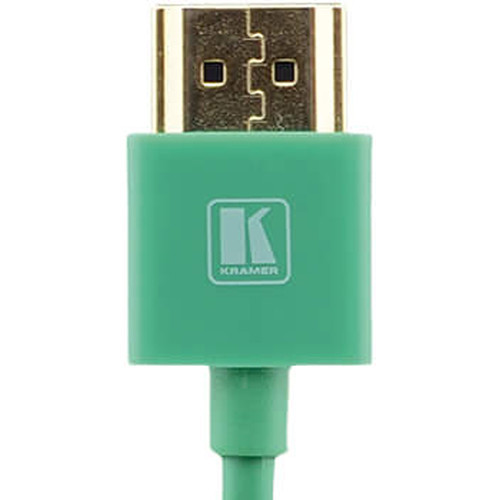 Kramer C-HM/HM/PICO/GR-6 Ultra-Slim Flexible High-Speed HDMI Cable with Ethernet (Green, 6') - 97-0132206