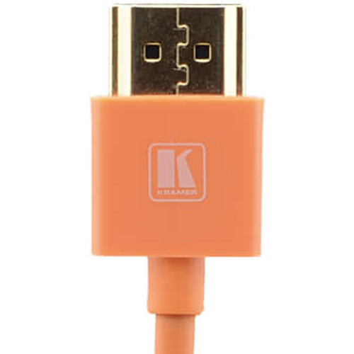 Kramer C-HM/HM/PICO/OR-10 Ultra-Slim Flexible High-Speed HDMI Cable with Ethernet (Orange, 10') - 97-0132410