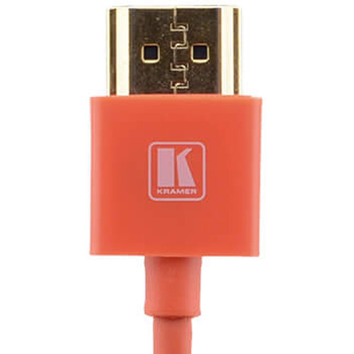 Kramer C-HM/HM/PICO/RD-6 Ultra-Slim Flexible High-Speed HDMI Cable with Ethernet (Red, 6') - 97-0132506
