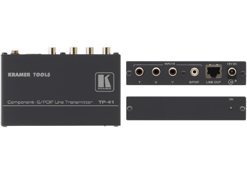 Kramer TP-41 Component Video & S/PDIF Audio Long-Range Transmitter Over Cable - TP-41