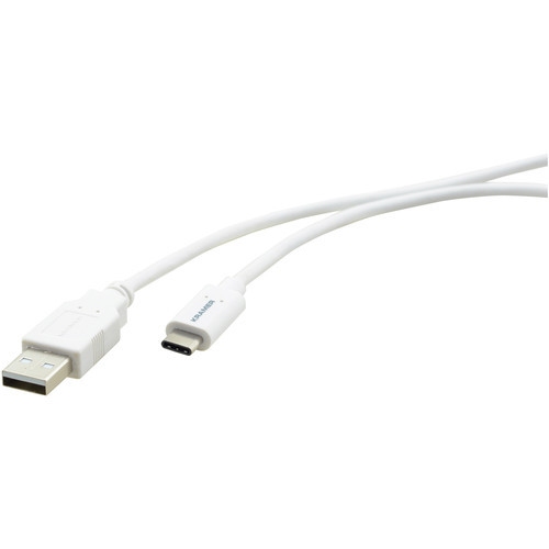 Kramer 96-02357210 USB 2.0 USB-C Male to USB-A Male 10ft White - 96-02357210