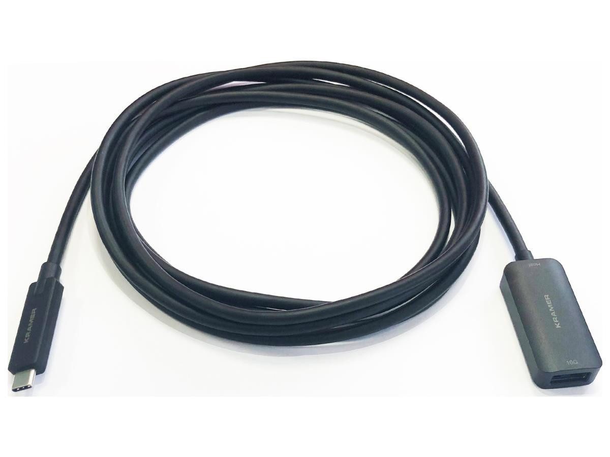 Kramer 96-0218005 USB 3.1 Gen 2 Type-C Male to USB Type-A-Female Active Extender Cable - 96-021800515