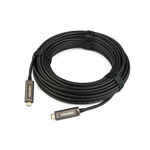 Kramer 97-04300025 USB 3.1 GEN-2 Optical USB-C Male to USB-C Male Cable - 25ft - 97-04300025