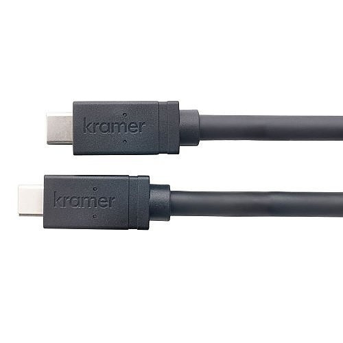 Kramer 96-0219103 10' USB 3.2 Gen USB-C Male to Male Full-Featured Passive Cable - 96-0219103