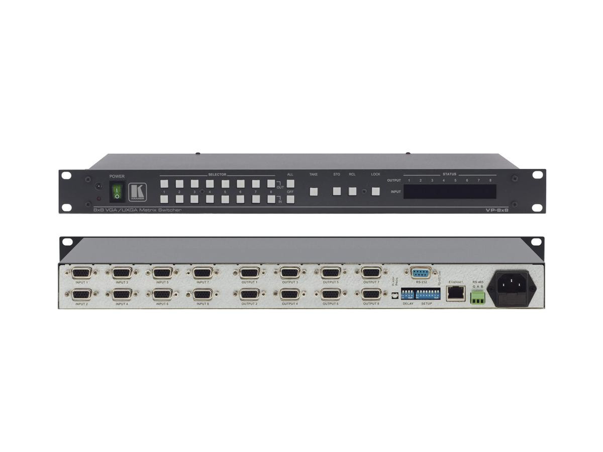 Kramer VP-8x8 Computer Graphic 8x8 Matrix Switcher - VP-8X8