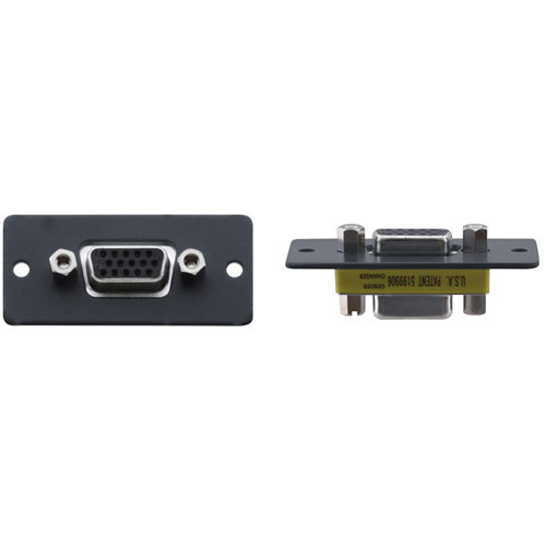 Kramer 85-01105099 15-Pin Sub-D HD Female to 15-Pin Sub-D HD Female Wall Plate - Gray - 85-01105099