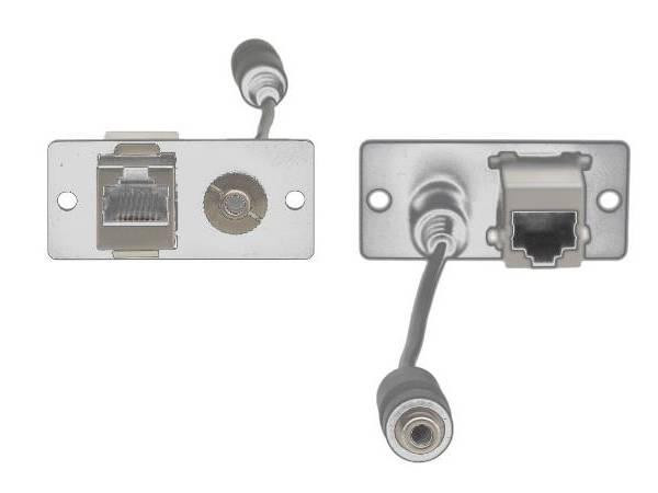 Kramer 85-001599 Wall Plate Insert - 3.5mm - RJ-45 White - 85-001599