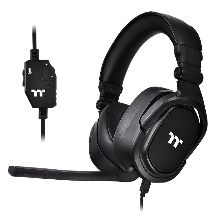 Thermaltake Argent H5 Stereo Gaming Headset, 50mm Drivers, High-Resolution Audio - GHT-THF-ANECBK-30