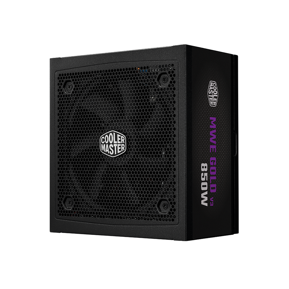 Cooler Master MWE Gold 850 V3 ATX 3.1 - ATX 3.1 support & a durable 12V-2x6 cable - 80 Plus Gold certified efficiency - 10-year warranty - 850: MPX-8503-AFAG-2
