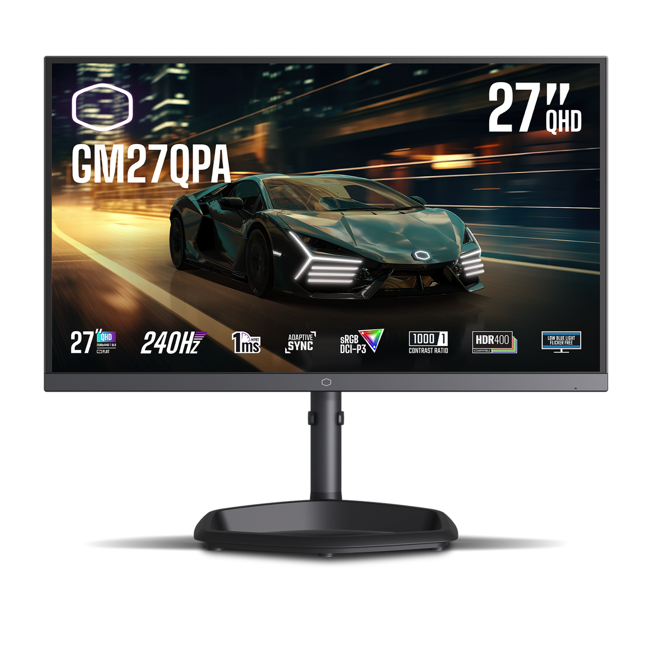 Cooler Master GM27QPA Latest Flat-Screen Monitor Designed to Accompany You Through Your Daily Tasks, Whether It be Business or Fun - CMI-GM27QPA