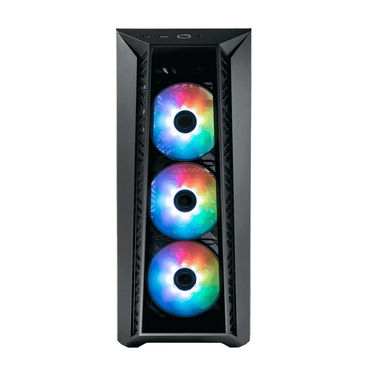 Cooler Master MasterBox 520 - Tempered Glass Front Panel - Three CF120 ARGB Fans Included - ARGB Controller Included - Removable Top Panel - Screwless & Tool-Free TG Side Panel - Removable HDD cage - MB520-KGNN-S01