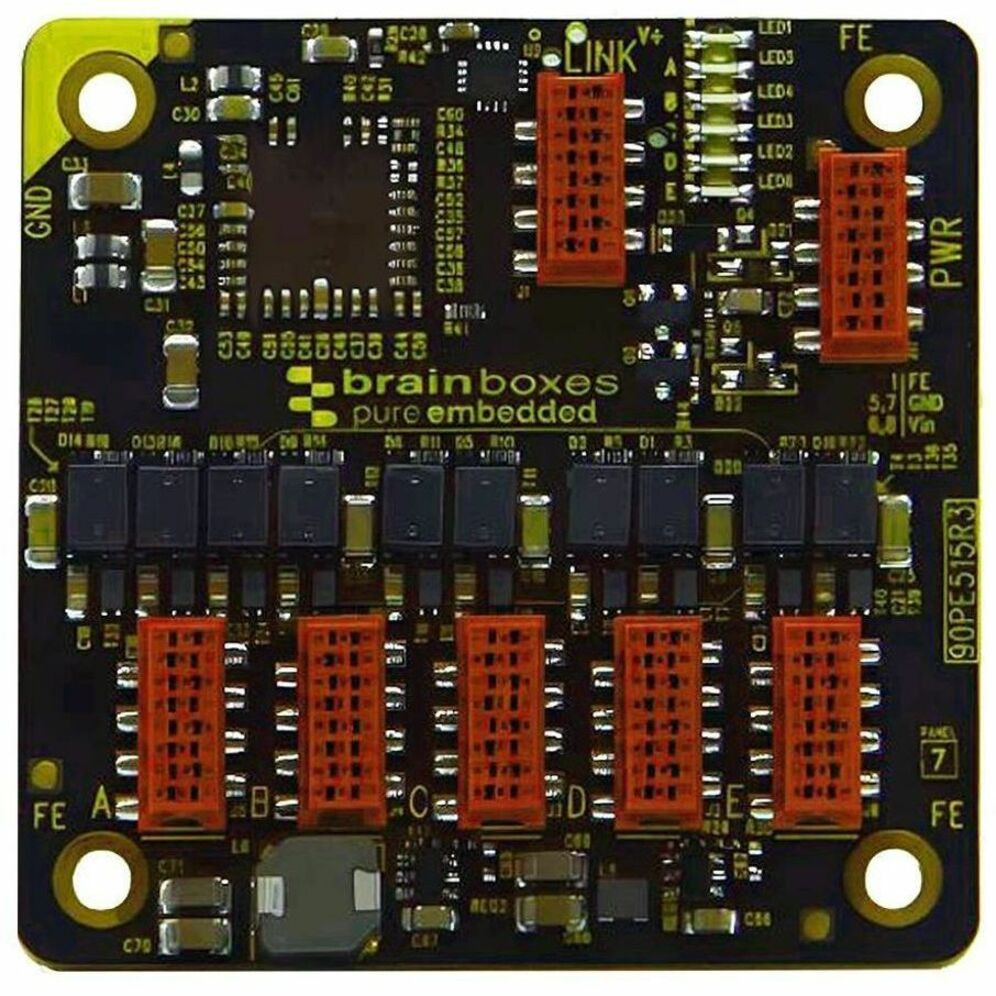 Brainboxes Pure Embedded 1G 5 Port Industrial Ethernet Switch - PE-515