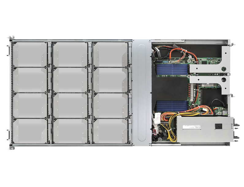 AsRock 1U12L4E-GENOA/2Q 1U Rackmount With 1+1, 1000W Slim RPSU - Single Socket SP5 (LGA 6096), Supports AMD EPYC 9004 (With AMD 3D V-Cache Technology) And 97x4 Series Processors - 12 DIMM Slots (1DPC), Supports DDR5 RDIMM, RDIMM-3DS