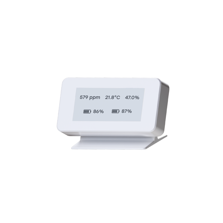 Tektelic Bluetooth Low Energy E-INK Display BLE-Connected Display Visualizing Measurements And Data From The BREEZE Device, Simple Deployment, Deploy In Schools, Retail, Healthcare Facilities, Laboratories And Office Spaces