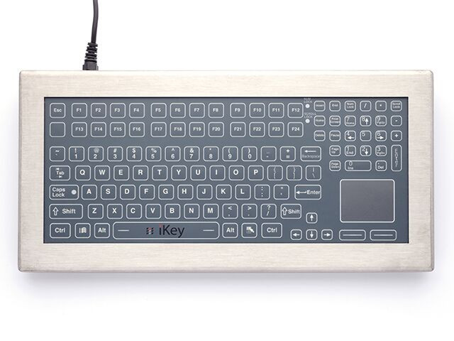 ikey Membrane Keyboard with Touchpad, an Industrial Membrane Keyboard Built to Withstand the Harshest of Environments - DT-5K-MEM-TP-USB